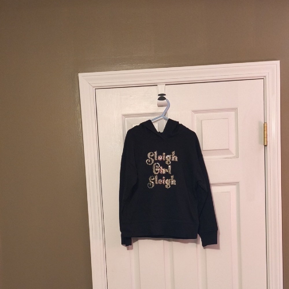Girl's Black Pullover Hoodie